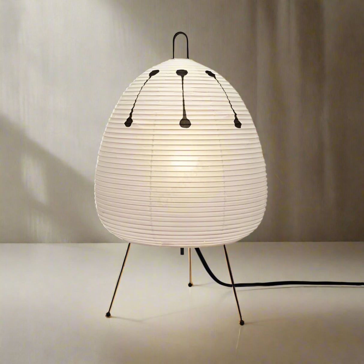 Kōan Rice Paper Table Lamp – Minimalist LED Serenity Light