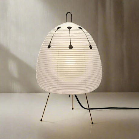 Kōan Rice Paper Table Lamp – Minimalist LED Serenity Light