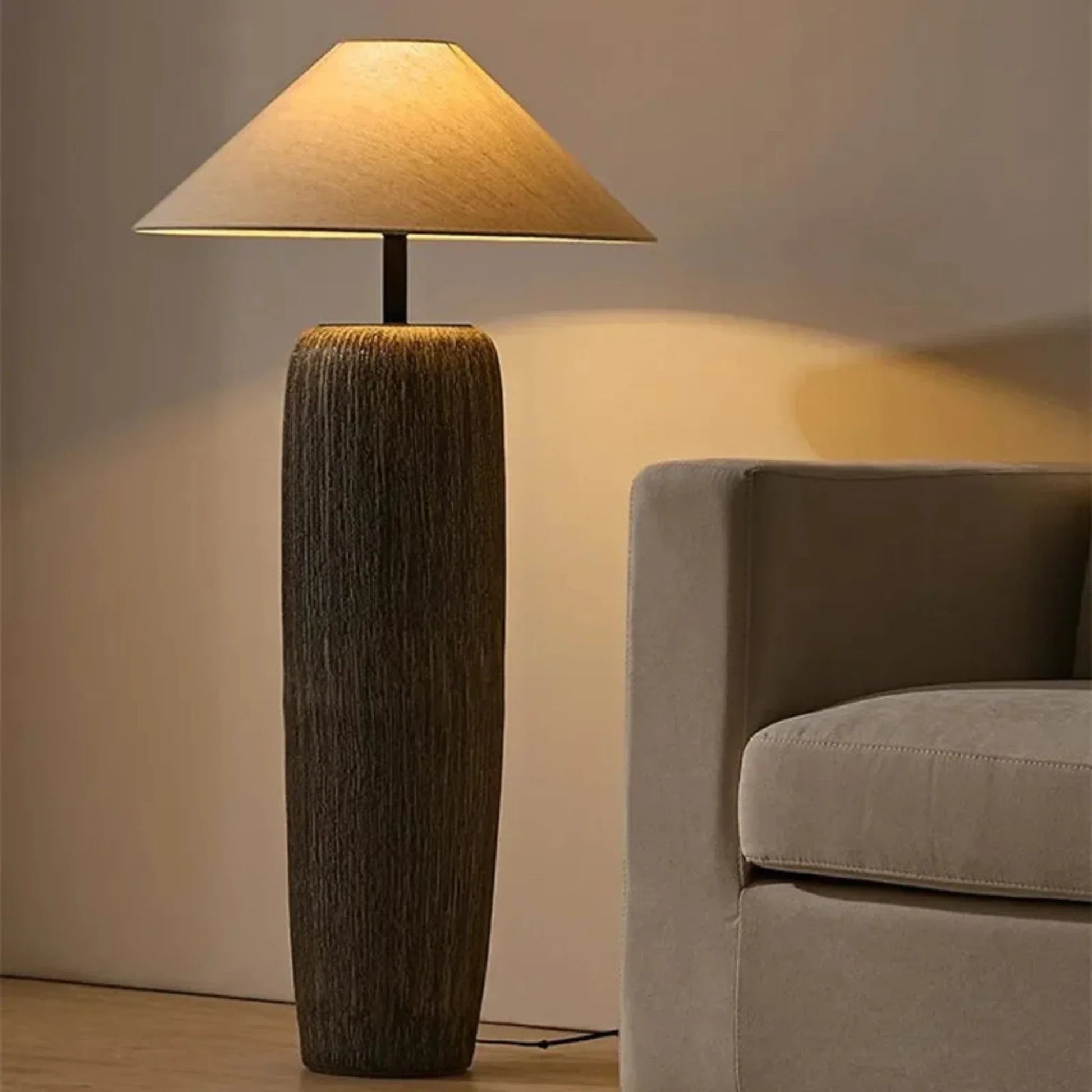 Large size of wabi Sabi floor lamp near sofa