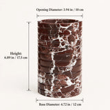 Vellaro Ribbed Natural Marble Bottle Chiller