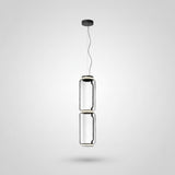 Modern pendant light with dimensions H640 and D180 on a white background