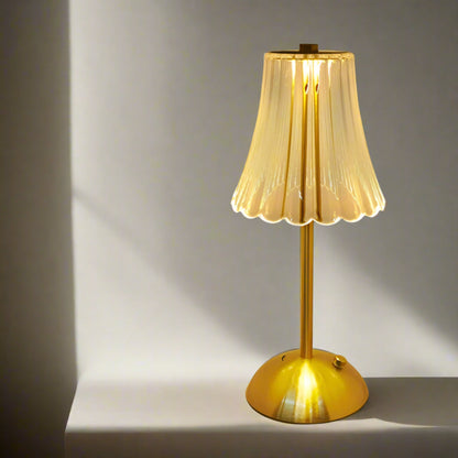 Gold table lamp 

