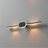 Modern wall light fixture on a gray wall