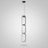 Modern pendant light with cylindrical design on a white background