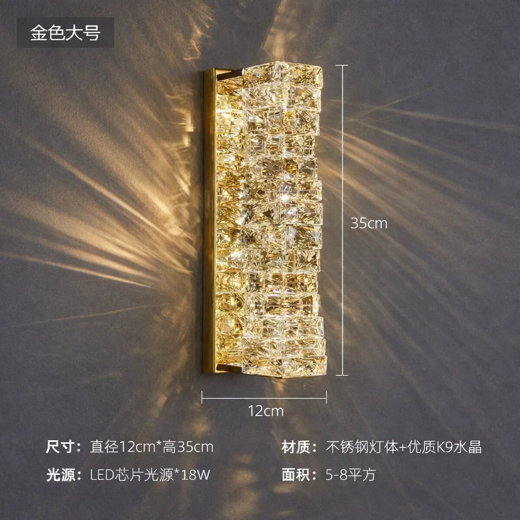 Celestine Crystal LED Wall Sconce