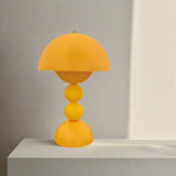 Yellow table lamp on a white background