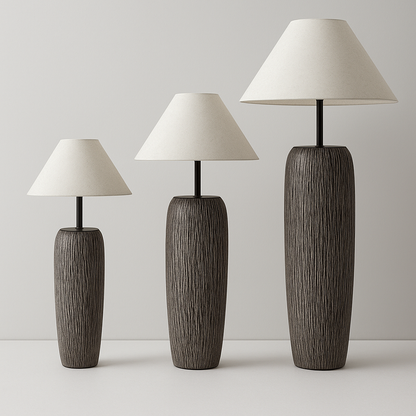 SabiStone Japanese Ceramic Floor Lamp – Artistic Vintage Standing Light