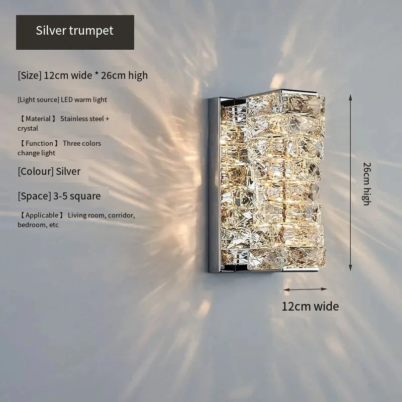 Celestine Crystal LED Wall Sconce