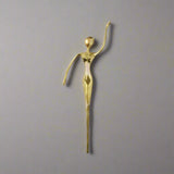 Gold decorative pull handle  on a white background