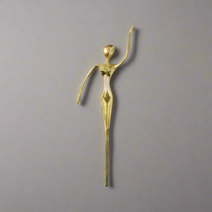 Gold decorative pull handle  on a white background