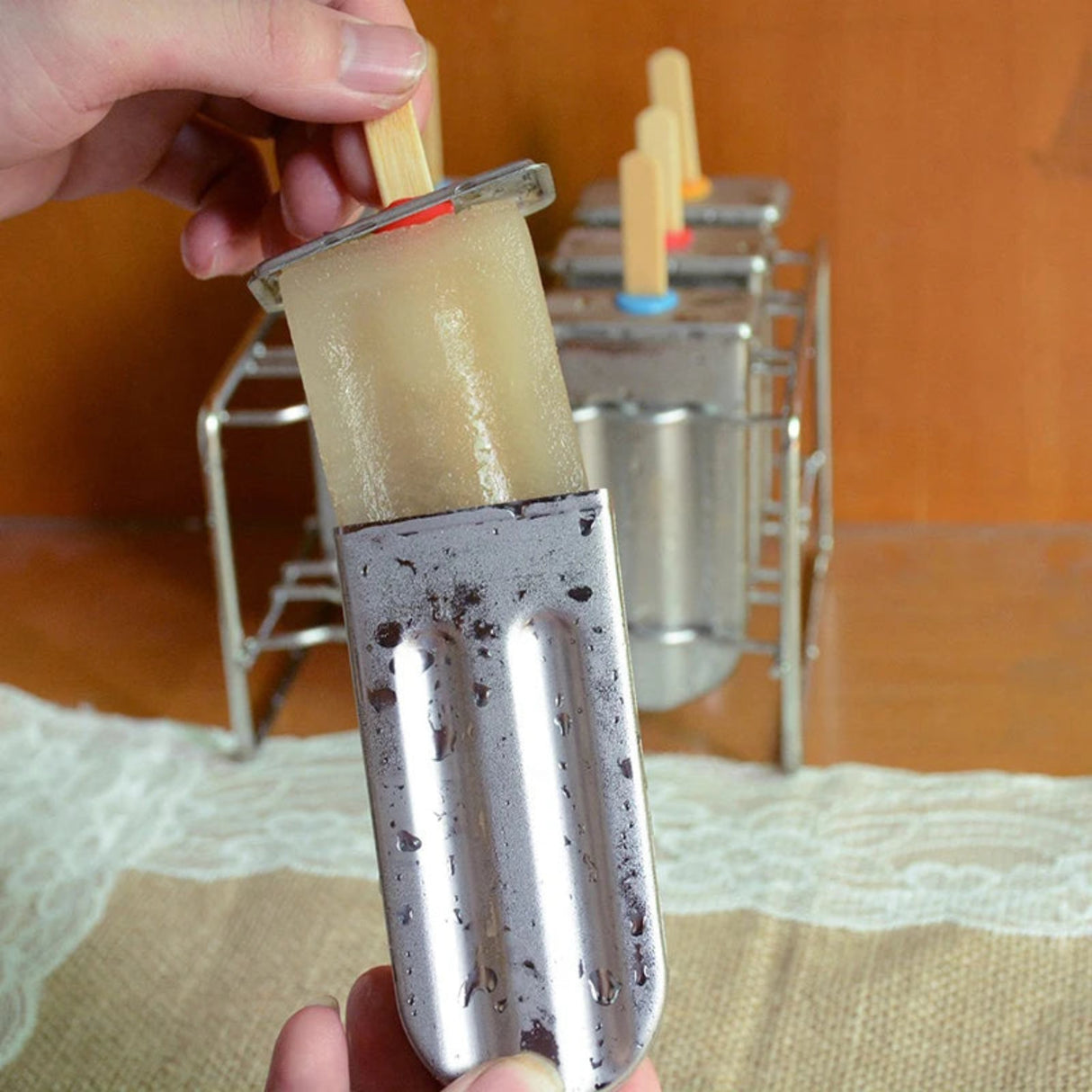 Frosti Stainless Steel Popsicle Mold Set