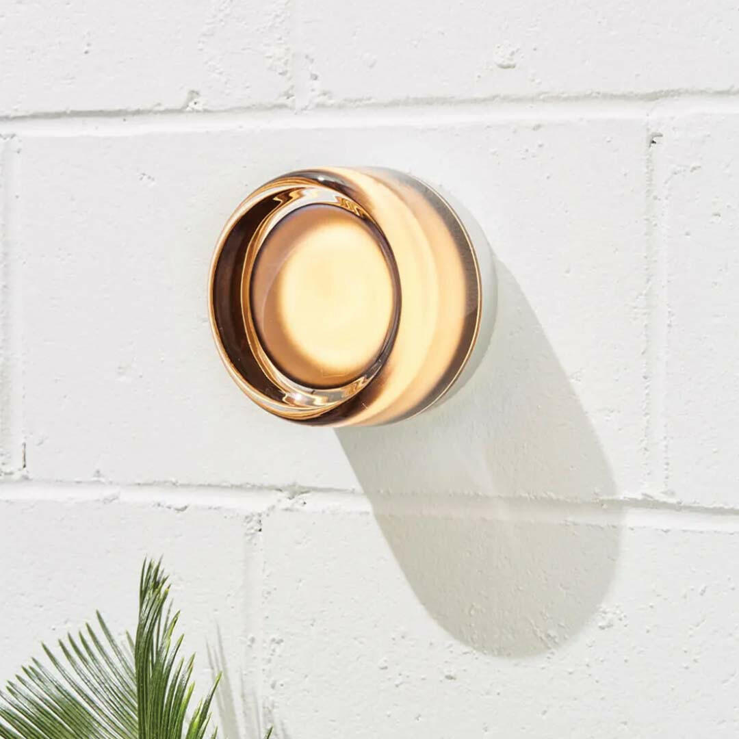 Modern LED Wall Sconce Amber Smoke Grey Bedside Wall Lamp adds elegance to any room, perfect for indoor home decoration.