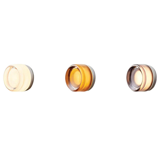 Modern LED Wall Sconce Amber Smoke Grey, perfect for bedroom, living room, and bathroom décor.