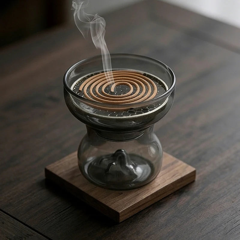 Kiyora Glass Mountain Incense Burner