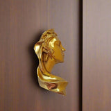 Brass Couple Portrait Handle