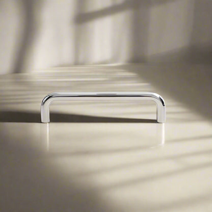 Chrome cabinet handle 12cm