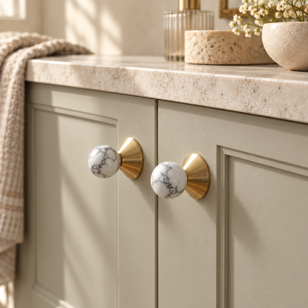 Solvi Brass Ball Cabinet Knobs