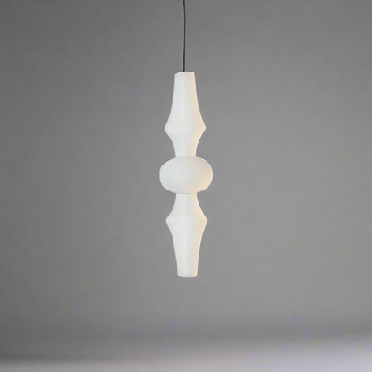 White pendant lamp on a white background