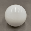 White sphere on a gray background