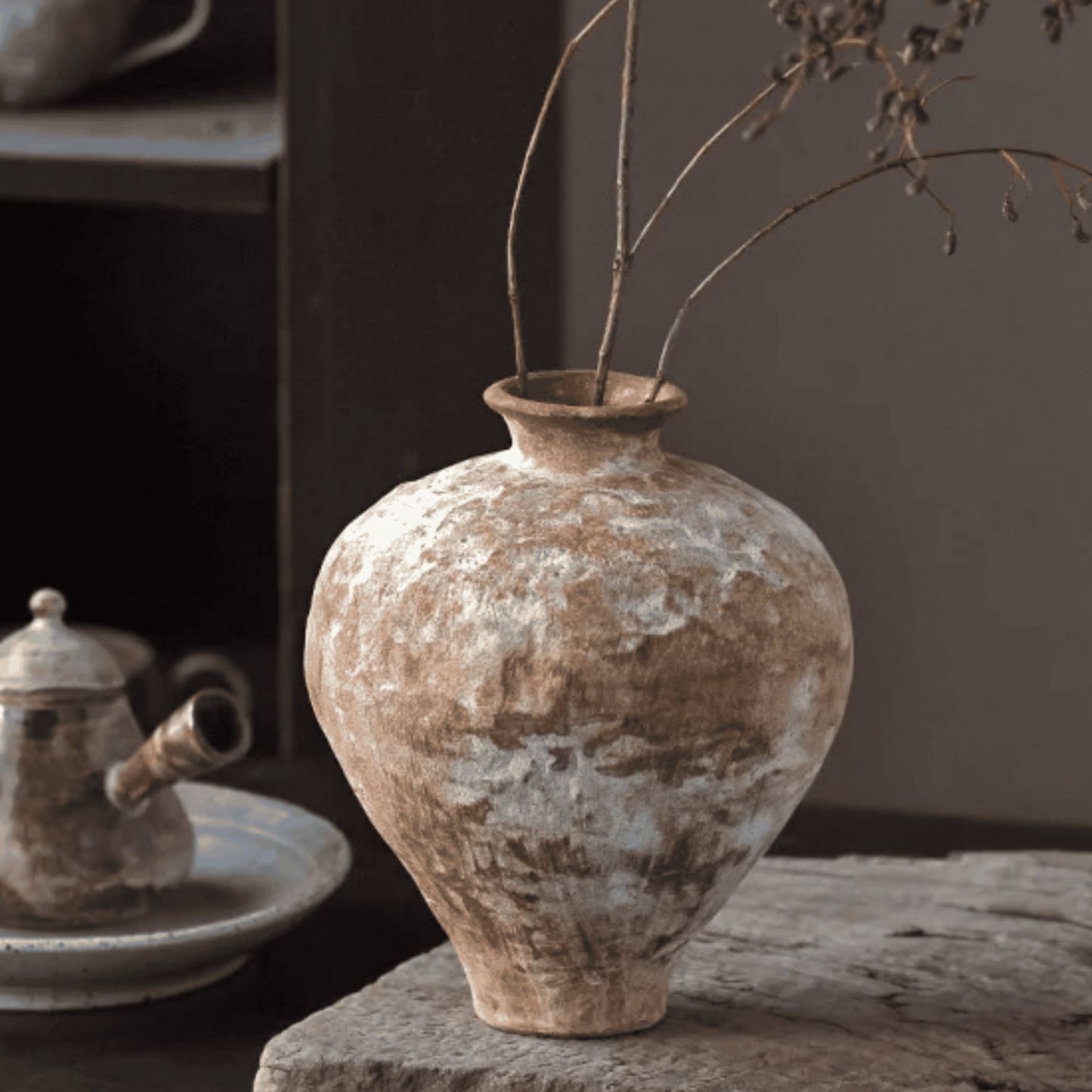 WabiBloom Vase – Small Jingdezhen Ceramic Art