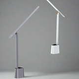 Modern bathroom faucet with a sleek design on a gray background