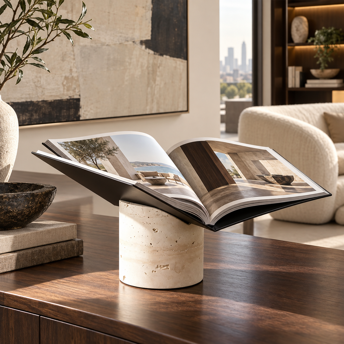 Marevia Sculptural Magazine Rack
