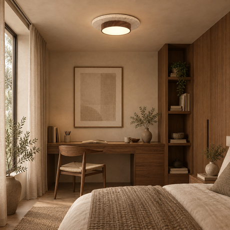 Nivora Travertine Ceiling Light