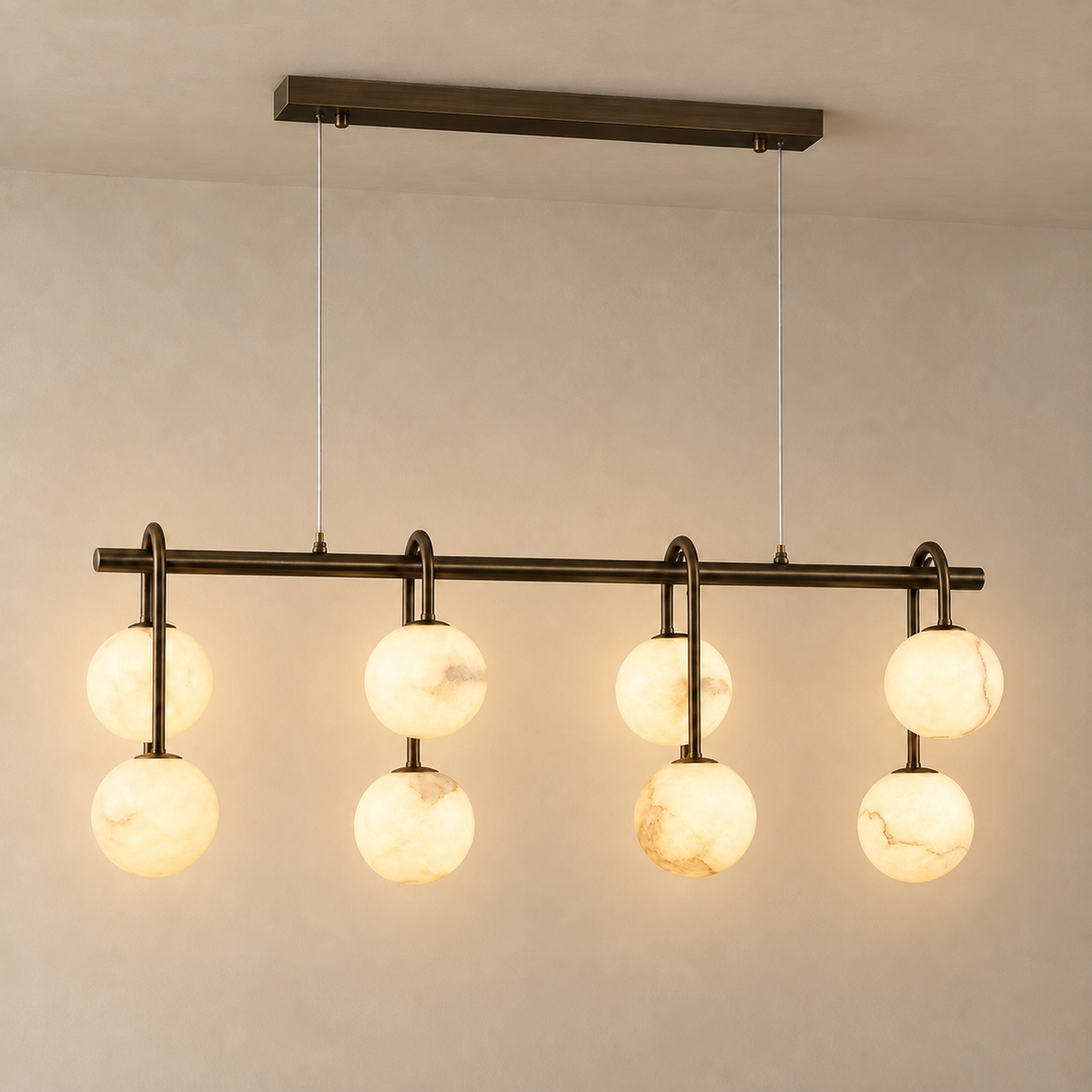 Alvara Linear Alabaster Chandelier
