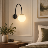 Arcella Swing Arm Globe Wall Light
