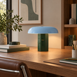 Cavelle Colorblock Mushroom Table Lamp