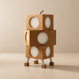 Rotbot Cherry Wood Robot Floor Lamp
