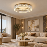 Calista Crystal Halo Ceiling Light