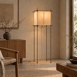 Avela Parchment Cube Floor Lamp