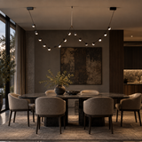 Aureline Leather Orb Chandelier