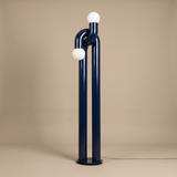 Arden Arc LED Floor Lamp – Blue – Premium Beige Studio