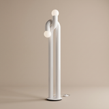 Arden Arc LED Floor Lamp – White – Premium Beige Studio