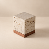 Caelia Travertine Cube Night Light