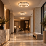 Calista Crystal Halo Ceiling Light