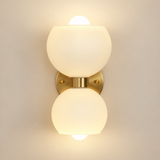 Virelle Double Globe Glass Wall Light