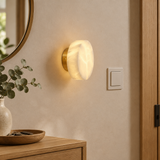 Alabaster Wall Light – Wall sconce variant – entrance console setting