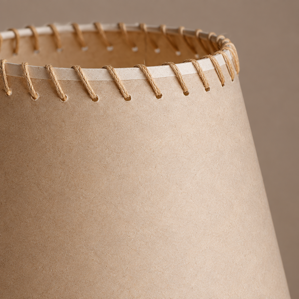 A short Spain Iron Base Cylindrical Marble LED E27 Table Lamp Parchment Lampshade Moden Living Room Bedroom Restaurant Office Desk Light — shade close photograph