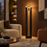 Luxury Brass Glass Ball Floor Lamp