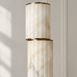Orvella Alabaster Column Floor Lamp