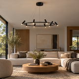 Norellis Adjustable Ring LED Chandelier