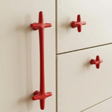 Colorful cross drawer pull handle for kitchen cabinetry