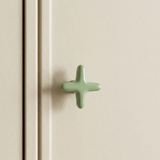 Cross detail cabinet handle in colorful zinc alloy