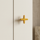 Single-hole colorful cross drawer knob