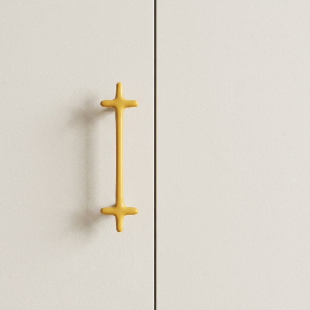 Colorful cross cabinet knob premium product image