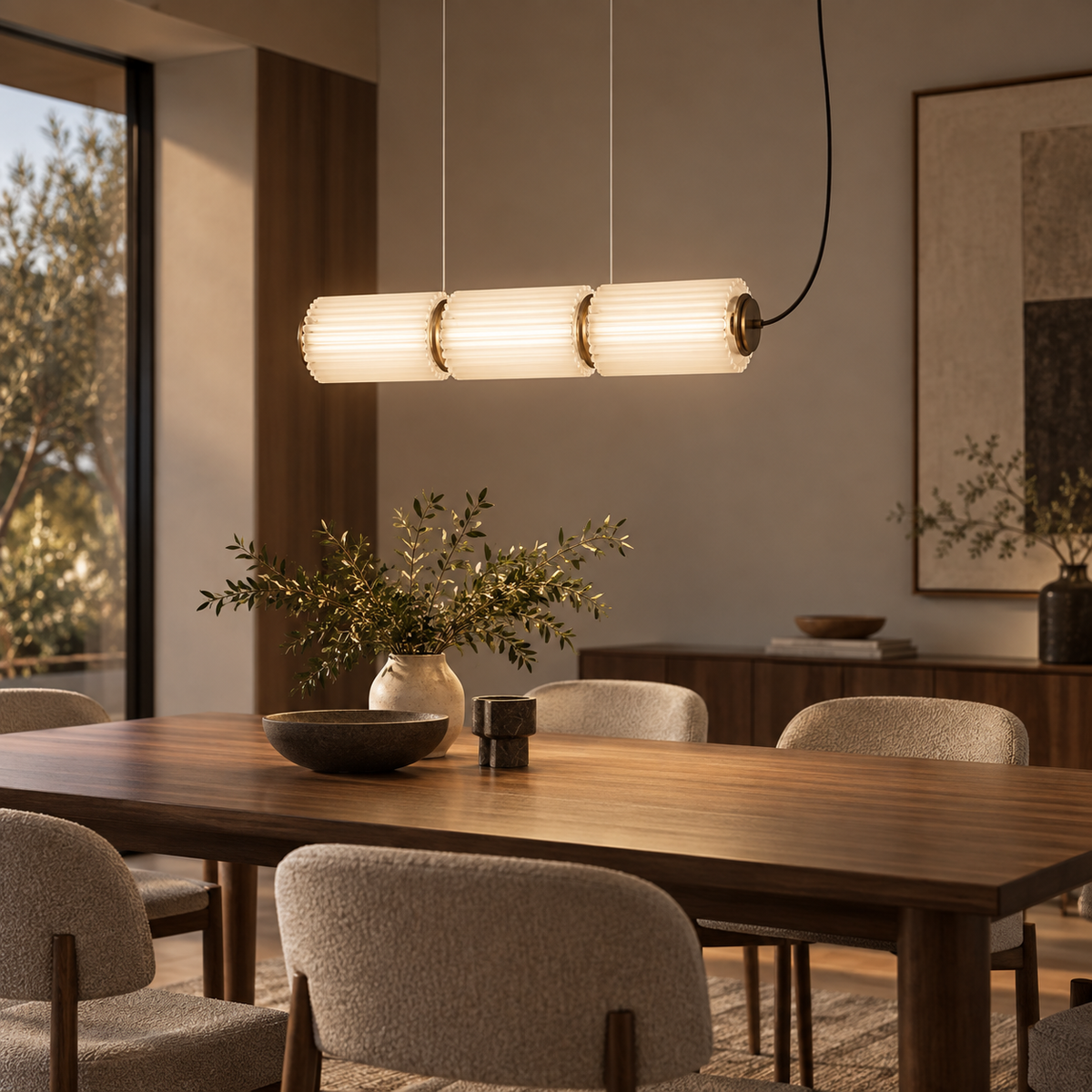 Astra Linear Glass Pendant Light
