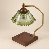 Florena Green Glass Candle Warmer Lamp